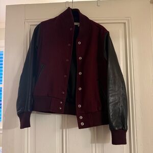 Wool + Lambskin Varsity Jacket